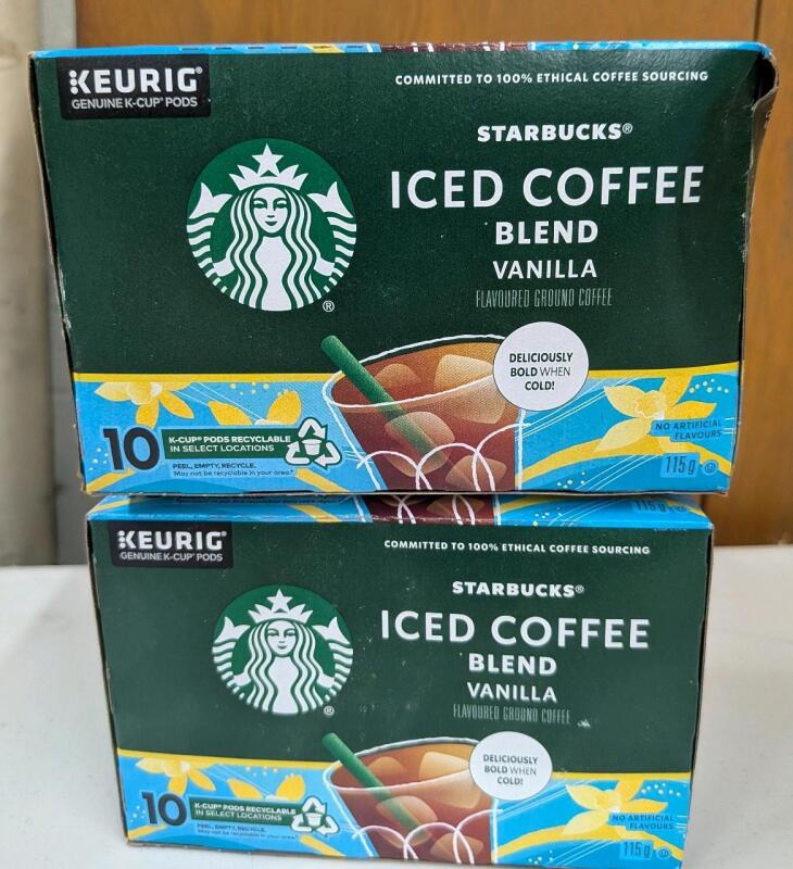 [BB MA/2025/14] 20 New Starbucks Iced Coffee Blend K-Cups.