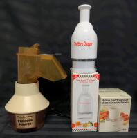 Vintage Proctor Silex POPCORN PUMPER, New Euro Chopper & As-New Braun Handblender Chopper Attachment , Pumper Tested For Power