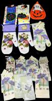 Assorted New Modern - Vintage Kitchen Towels, Oven Mits +