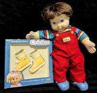 Vintage 19" MY BUDDY Doll (The Inspiration Behind Chucky!) With Socks / Shoes & As-New 1986 CRICKET Sneakers & Socks