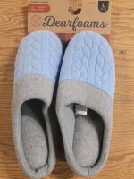 New Ladies Sz. L 9-10 Dearfoams Memory Foam Slippers