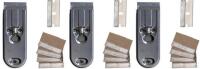 3 New Red Devil Razor Blade Scrapers With 5 Retractable Single Edge Razor Blades #3222