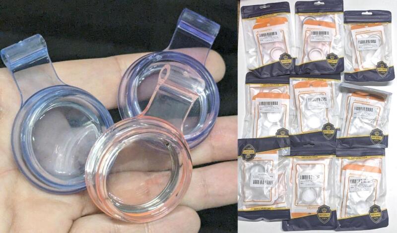 9 New Packs of 3 Waterproof Apple Air Tag / Tracker Tag Cases, Assorted Colours