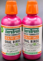 [EXP 11/2024] 2 New THERABREATH Healthy Smile Anticavity Oral Rinse, Sparkle Mint