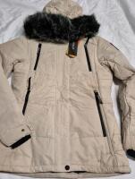 As New Size Small Women's Orolay Down Jacket with Faux Fur Trim Hood - Cleaning Residue Present
