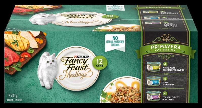 [EXP 08/2026] 12 New Cans FANCY FEAST Medleys Gourmet Wet Cat Food : Primavera Collection