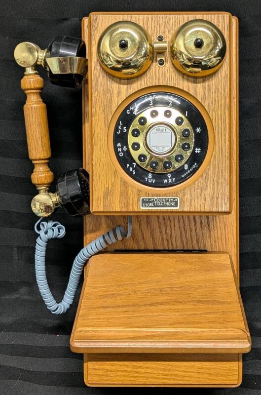 Retro The Country Store Rotary Telephone, Wall-Mounted, Model HT-8702