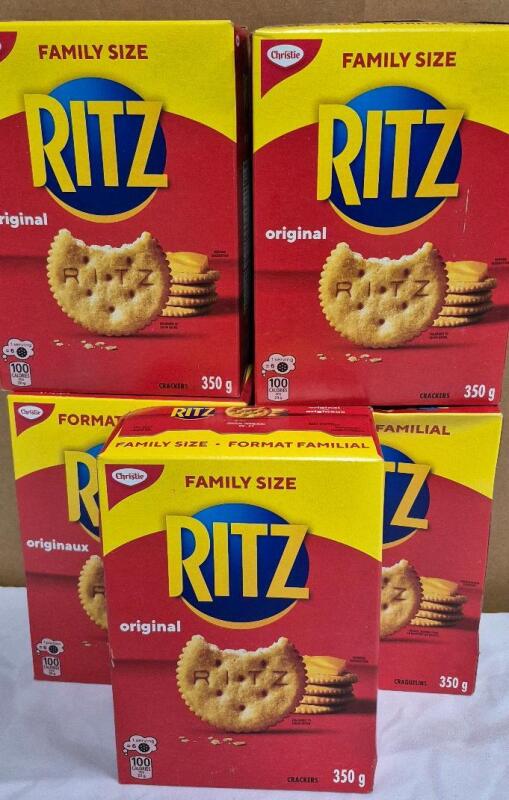 [BB 2025 Apr] 5 New Family Size Ritz Original Crackers 350g