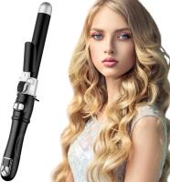 New Automatic Curling Iron 1.1inch/28mm Curl Ceramic Heated Wand 30s Instant Heat Auto Hair Waver Deep Waver LCD Temp Display 110v-240v 45W