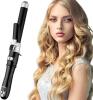 New Automatic Curling Iron 1.1inch/28mm Curl Ceramic Heated Wand 30s Instant Heat Auto Hair Waver Deep Waver LCD Temp Display 110v-240v 45W