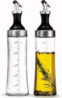 New FineDine 2-Pack Glass Oil Dispensers 530ml Each. Drip Free Spout