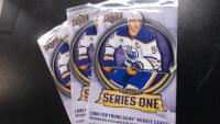2025-26 Upper Deck Series One NHL Hockey 3 Sealed Packs, 4 Cards Each, Young Guns Rookie Chase
