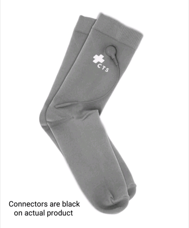 New Conductive Therapy Surgical Grade Garment Electrodes: 2 Socks (One Size Fits Most)