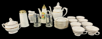 Vintage Chodziez 04150 White Gold Trim Tea/Coffee Set 20+ Pieces, Himark Portofino Accessories + More