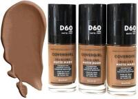 3 New COVERGIRL D60 Toasted Almond 12HR Matte TruBlend Matte Made Foundations