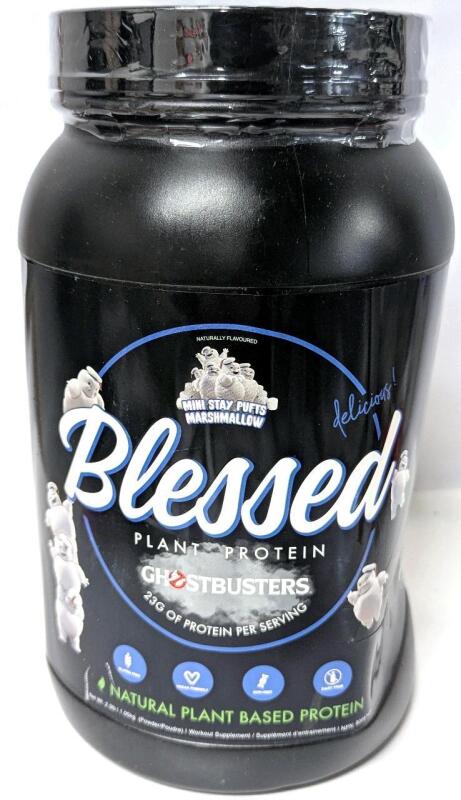 [EXP 09/2025] New BLESSED &times; GHOSTBUSTERS Plant Protein Powder: Mini Stay Pufts Marshmallow