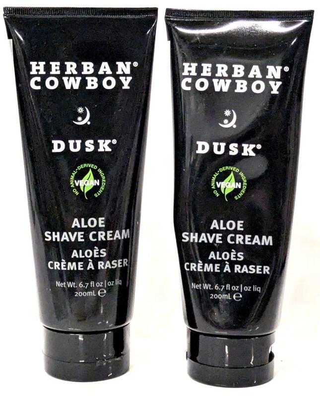 2 New Herban Cowboy Dusk Aloe Shave Creams