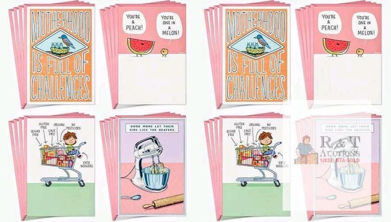 32 New Hallmark Shoebox Mothers Day Cards With Envelopes, 4 Designs, 8 Cards Per Design Across 2 Packs