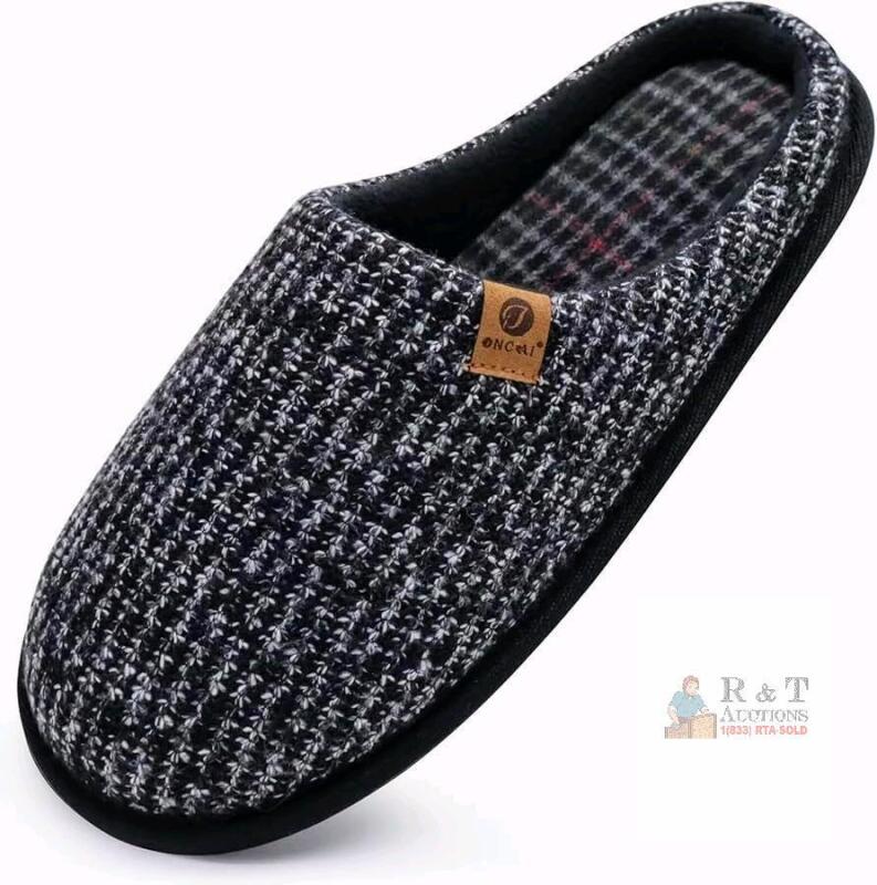 New Size 12 Men's ONCAI Cozy Memory Foam scuff Slippers Slip On Warm House Shoes Indoor/Outdoor With Best Arch Support
