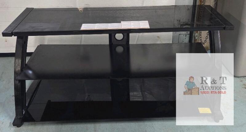 Glass 3 Shelf TV Stand 50x23.5"