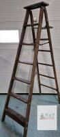 79" Vintage Wooden Ladder