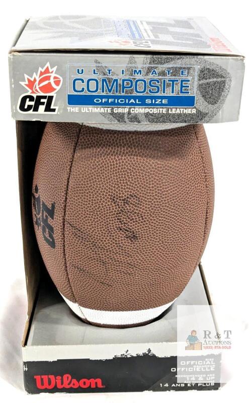 [Unknown Signature, Possibly #88] Signed Wilson CFL Ultimate Conposite Official Size Football