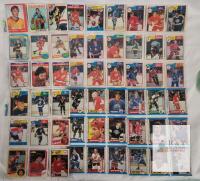1983 - 1989 O Pee Chee NHL Hockey Trading Card Singles , 54 Trading Cards