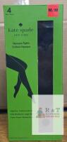 New Kate Spade Opaque Tights 4 Pairs - Size M, High-Rise, Wide Waistband, Cotton Gusset, UPC 193159334093