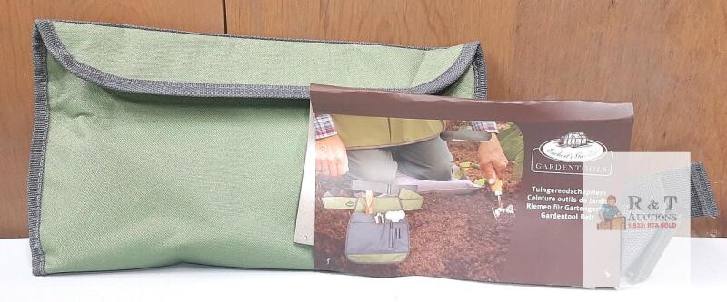 NEW Eardhard's Garden Multi-Pocket Garden Tool Belt, Adjustable Strap, Heavy-Duty Canvas, 13"x8"