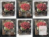 6 New Clear Glass & SilverRim Picture Frames For 8" &times; 11" Photos