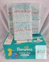 New - 144 Pampers Baby Dry Size-4 22-37lbs Diapers .
