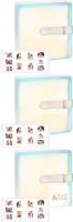3 New 360 Pockets Photo Album for Fujifilm Instax Mini 12 11 9 8+ 8 99 40 EVO LiPlay Instant Film, fits Polaroid Snap/PIC-300/Z2300/ SocialMatic Cameras & Zip 2x3 Printer (Magic Silver)