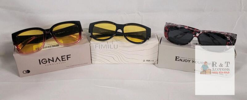Three (3) New Ladies Sunglasses .