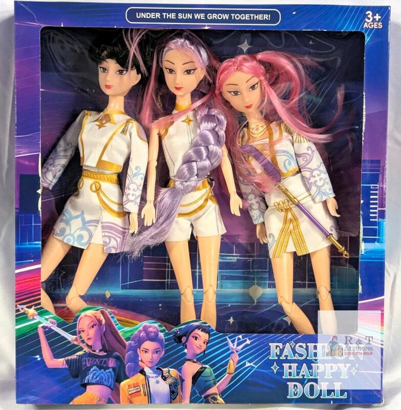 New 3-Pack 11" Fashion Happy Dolls