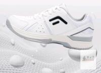 New Size 9W Women's FITVILLE Wide Court Tennis / Pickleball V5 Shoes, White/Ash Grey