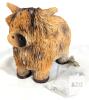 Adorable New Shaggy Highland Cow Lamp Powered By Battery-Powered Fairy Lights, Crack in Battery Case - 2