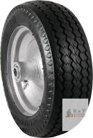 New Marathon 4.10/3.50-4" Flat Free Tire on Wheel, 4" Centered Hub, 5/8" Bearings
