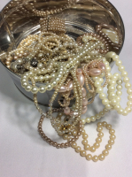 Large Selection of Costume Jewelry Pearl Beads