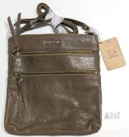 New ESTALION Leather Crossbody Purse, Olive