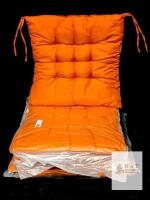 6 New Tangerine Oranges Chair Cushions, 15.5" &times; 15.5"