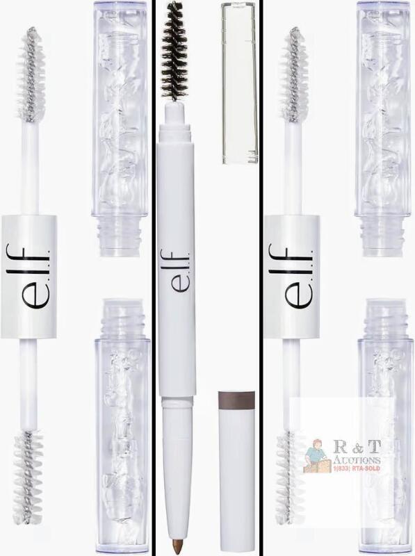 3 New E.L.F. : 2&times; Clear Brow & Lash Mascara + Instant Lift Brow Pencil (Natural Brown)
