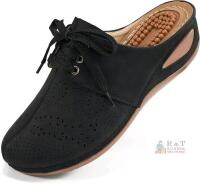 New Size 43 Women's Clogs Slip on Sneakers Casual Sandals Comfortable Mules Wedge