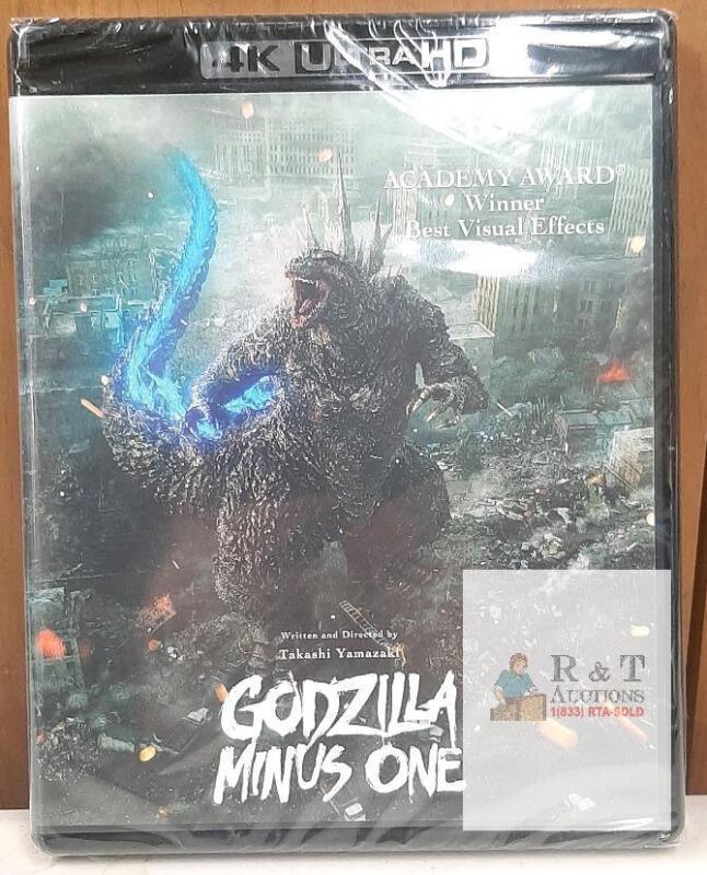 NEW Godzilla Minus One 4K Ultra HD + Blu-ray (2023, Toho) Japanese & English Audio, Bonus Features