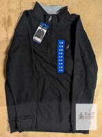 NEW Nautica Men's Large Black 1/4 Zip Pullover Sweatshirt, Embroidered Logo, New with Tags