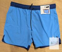 NEW Spyder Men&rsquo;s Board Shorts XL, 7.5" Inseam, 30+ UPF, Rear Zipper Pocket, Blue/Navy