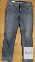 NEW Silver Jeans Authentic Curvy High Slim Straight Women's Jeans 12 x 31 Medium Blue 5-Pocket
