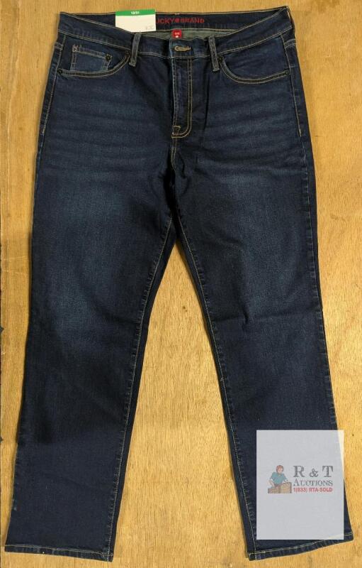 NEW Lucky Brand 121 Heritage Slim Men&rsquo;s Jeans, Dark Blue Denim, Size 31x32, 5-Pocket