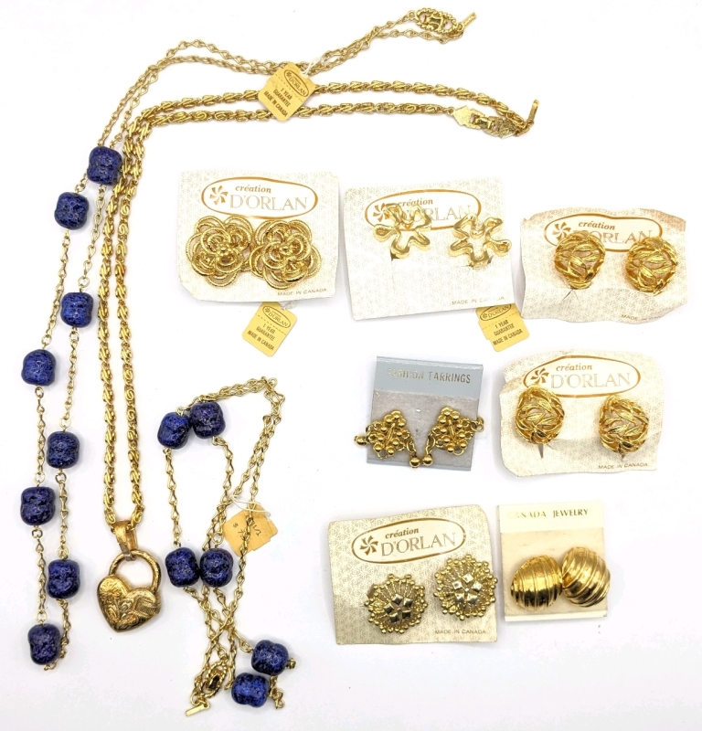 Great Collectable Vintage D'ORLAN Jewelry: Necklaces & Earrings