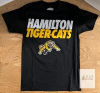 NEW Hamilton Tiger-Cats CFL T-Shirt Small Official Licensed 100% Cotton Black S/P Philcos