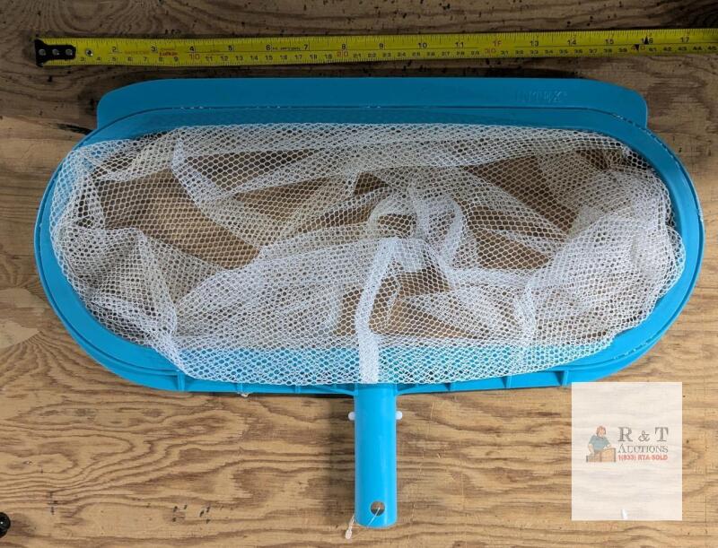 NEW INTEX JR8110 Pool Skimmer Net, 17" Wide Mesh, Blue Plastic Frame